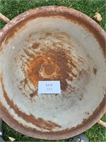 Large Rustic Metal Pot w/ Handle