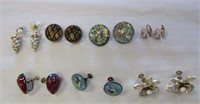 Vintage Lot of Screw back & Clip-on Earrings