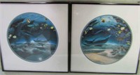 2 framed Ocean Prints - Signed