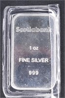 Scotiabank 1 oz Silver Ingot