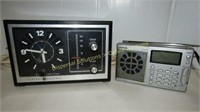 Grundig Shortwave Radio & Vintage GE Clock Radio