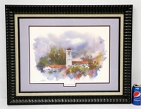 Framed Print The Boise Depot Watercolor Julie Day