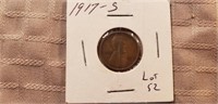 1917S Wheat Cent