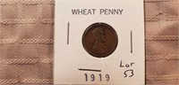 1919 Wheat Cent