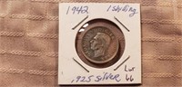 1942 1 Shilling .925 Silver