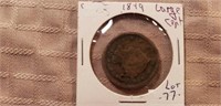 1849 Large One Cent