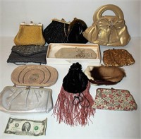 Lot of Vintage Small Purses - Beaded, Impala, +