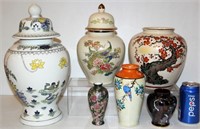 Lot of Asia Style Decor Vases