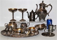 Antique Kitchen Silver Items - Some Plated
