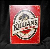 KILLIAN'S IRISH RED BEER TIN SIGN ADVERTISING
