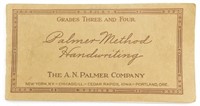 1936 Palmer Method Handwriting Manual - Grades