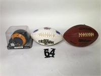 Kurt Warner Mini Helmet, Super Bowl Football
