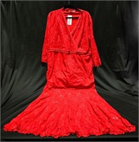 2XL NEW RED WOMENS EVENING DRESS