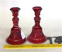 Pair of Red candlesticks