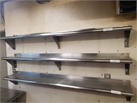 Stainless Steel Wall Mount Shelf Units Quanity 3