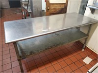 Stainless Steel top Prep Table