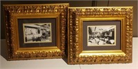 Set 0f 2 harrys Pictures very ornate frames