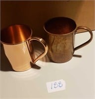 Copper cups 11 new and 9 old
