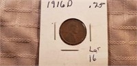 1916D Wheat Cent