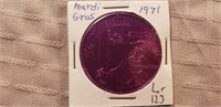1971 Mardi Gras Token
