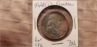 1948D Franklin Half Dollar BU