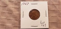 1927 Wheat Cent