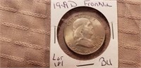 1949D Franklin Half Dollar BU