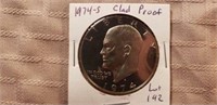 1974S Eisenhower Dollar Clad Proof