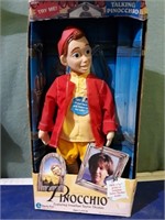 Pinochio talking cloth doll,  in box