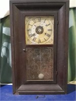 Seth Thomas clock,  antique, dark wood