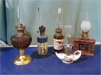 Miniature oil lamps. (5)