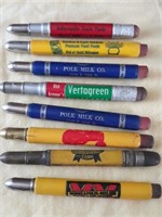 Bullet pencils (8) advertising