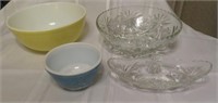 Bowls-Pyrex & glass serving pieces