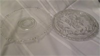 Serving plates-glass-lg 14 " diameter