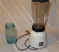 Osterizer-Blender tested works & Ball jar- 1