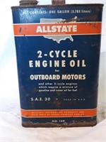 Allstate one gallon oil can.