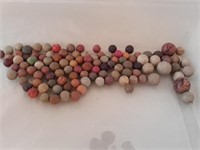 Clay marbles. Beautiful, vintage clays.