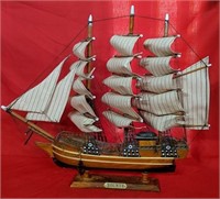 Bounty Wooden Sail Boat