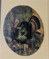 18 inch Round Turkey Wall Plaque