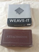 Weave-It loom and sewing machine attachments.