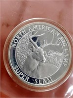 Silver North American Hunting Club coin.