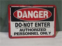DANGER Do Not Enter warning sign.