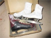 Two pairs of vintage skates