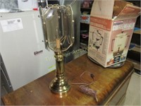 Brass table lamp