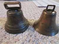 Pair of brass bells