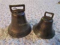 Pair of brass bells