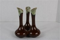 Van Briggle  Art Pottery  Triple Bud Vase 7"