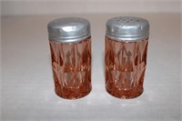 Depression Crystal Salt & Pepper Shakers3 1/2