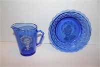 Shirley Temple Pitcher 4 1/2" &  Shirley Temple