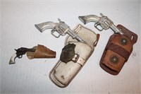 Kilgore Mini Guns with Holsters 3 1/2 to 5 1/2
